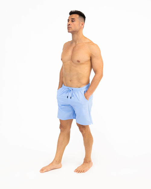 Light Blue Swim Shorts