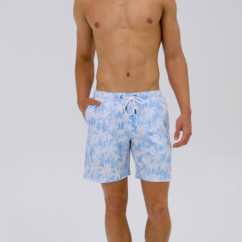 Men Maui Palm Swim Shorts